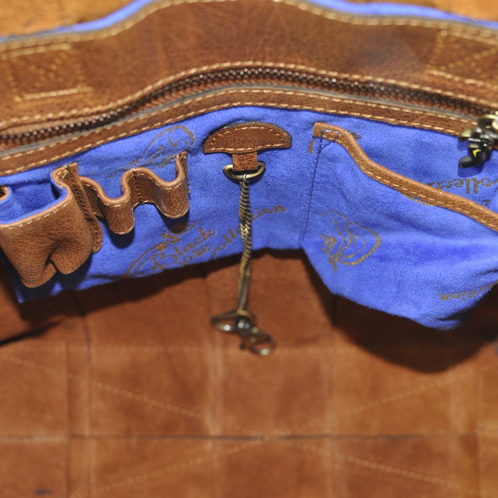 luxury leather bag Halle pleated