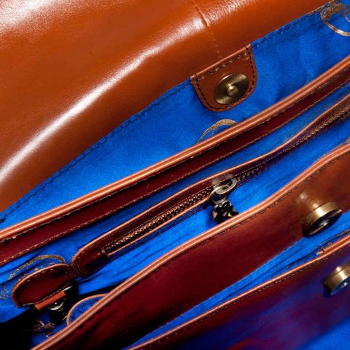 luxury leather bag Beethoven inside