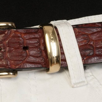 luxury leather belts ivory brass