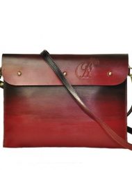 Leather iPad Sleeve carrier louis red