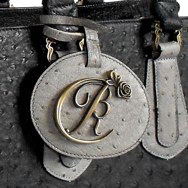 luxury leather bag Schubert Logo